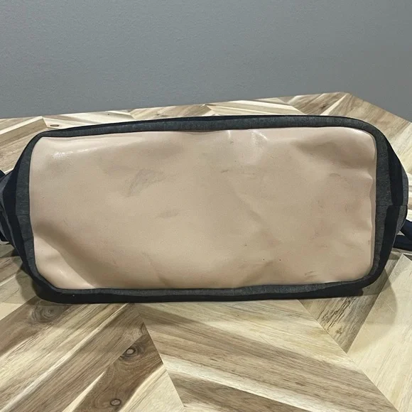 Juicy Couture Vintage Velour Navy Stripe Handbag Purse Tote - Picture 5 of 7